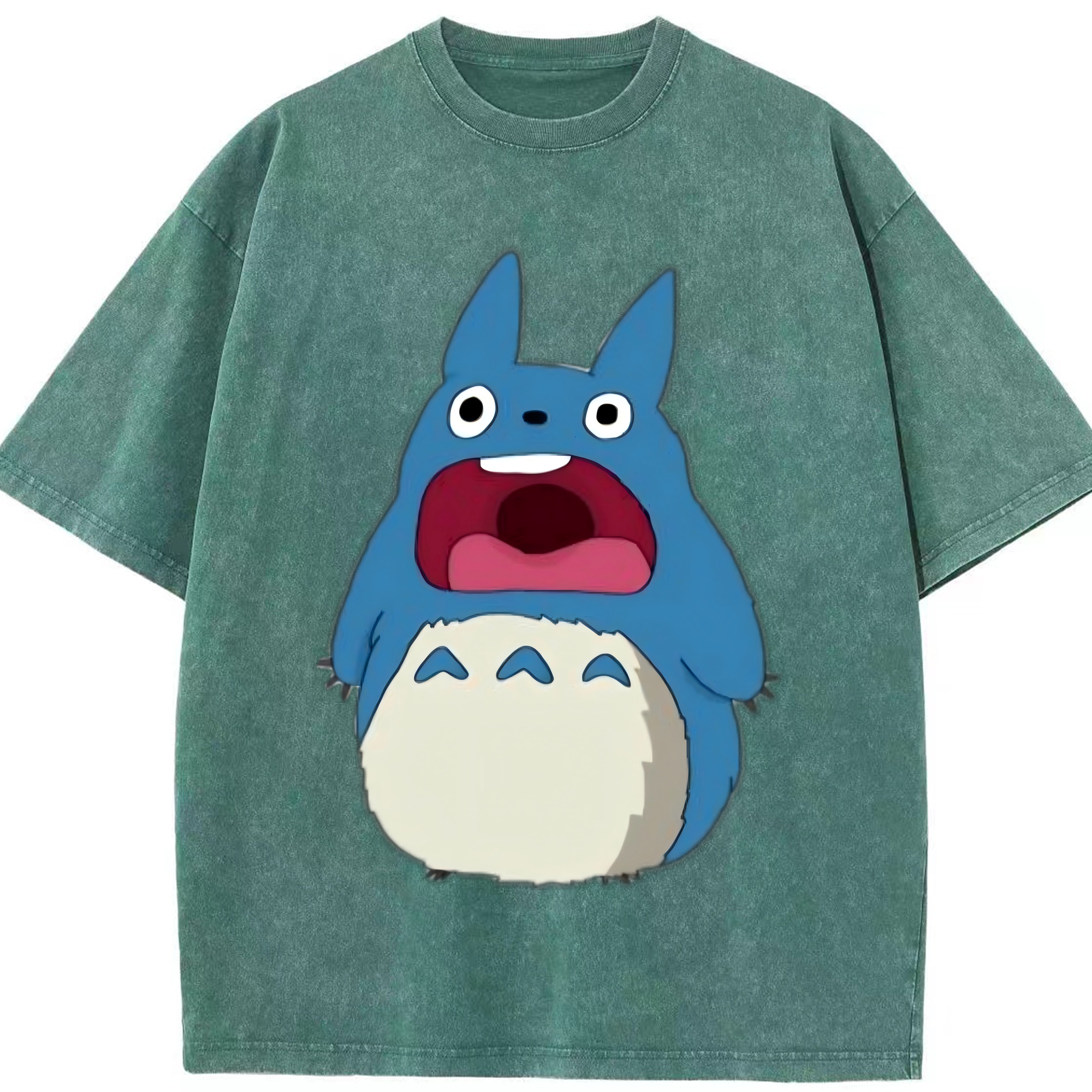 （画像用） となりのトトロ 草壁メイ 草壁サツキ My Neighbor Totoro Satsuki Kusakabe Mei Kusakabe 綿100% ヴィンテージ風 半袖Tシャツ（フロントプリント）